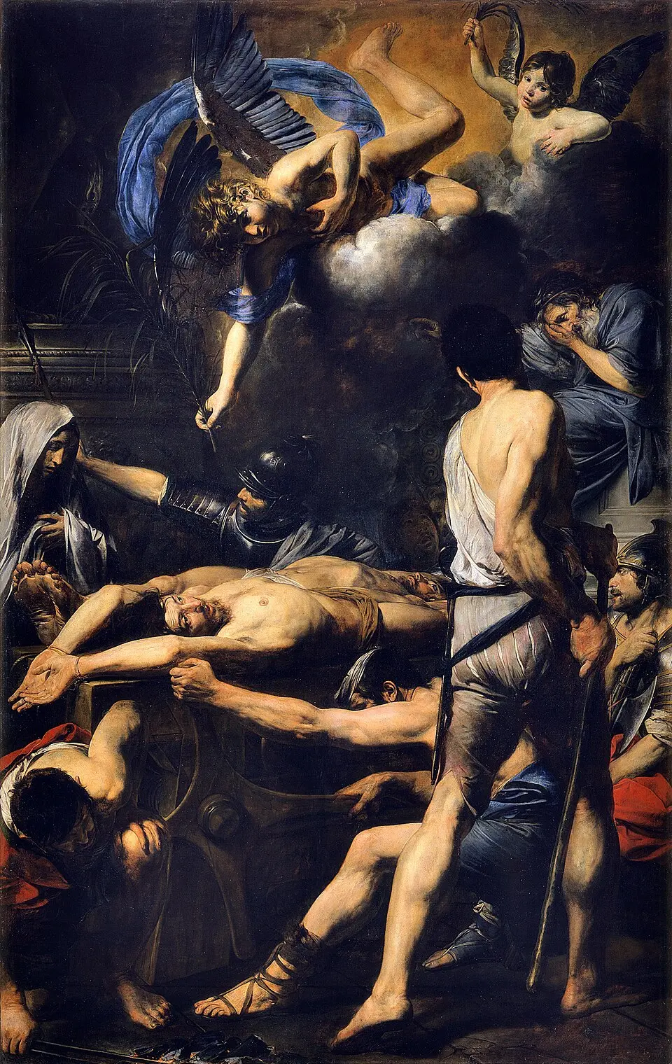 Image: Valentin de Boulogne · Public domain Catacomba dei Santi Processo e Martiniano