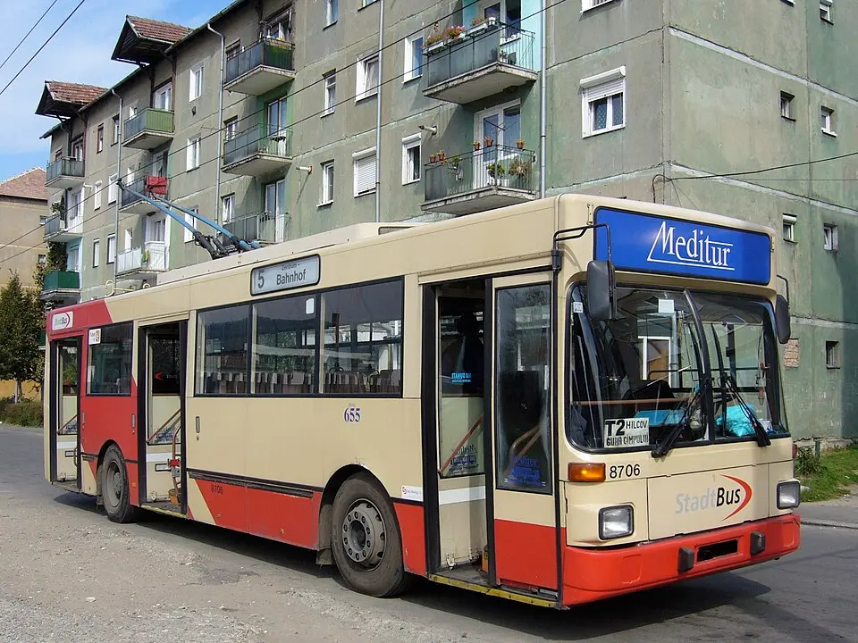 Troleibuzele din Mediaș