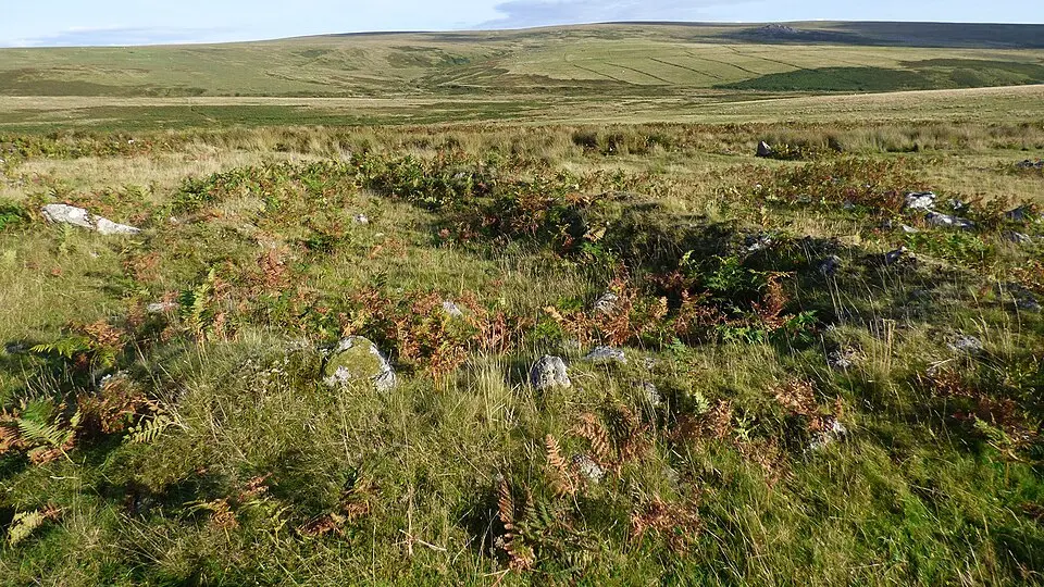 Agglomerated enclosure with hut circles and later farmstead at Whittenknowles Rocks