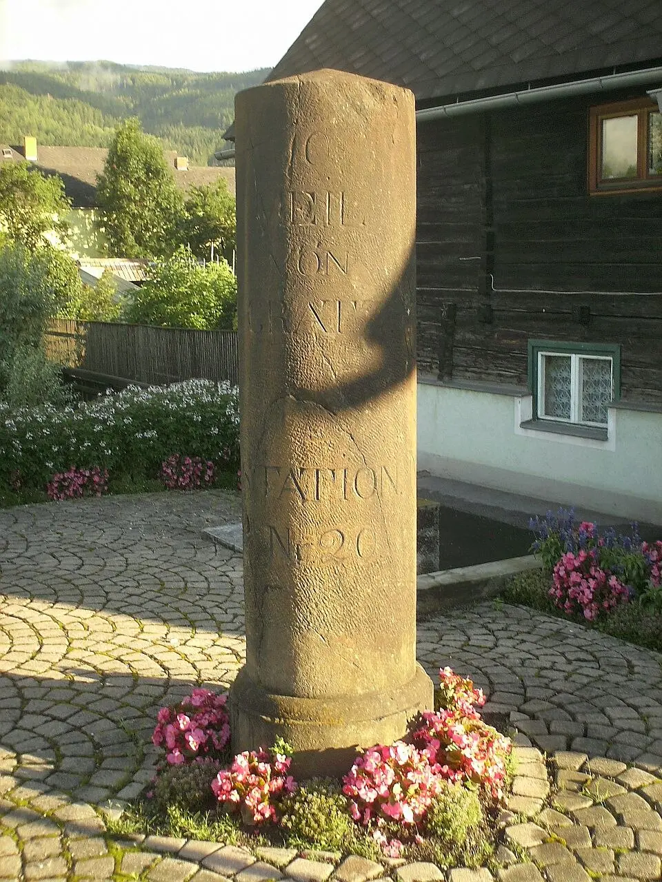 Kilometer-/Meilenstein