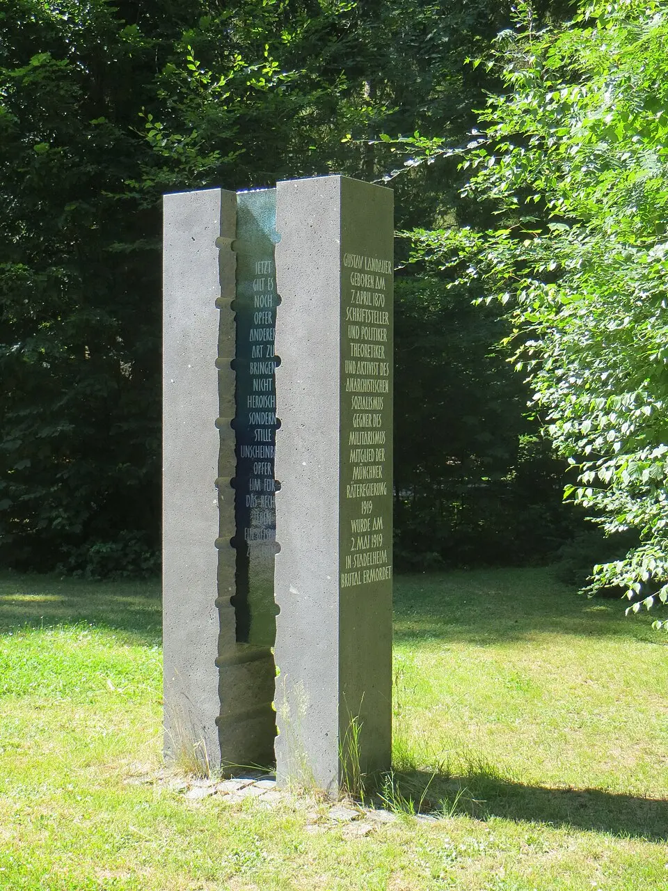 Gustav Landauer Memorial