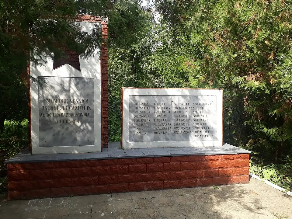 Monument în memoria consătenilor căzuți în 1941-1945