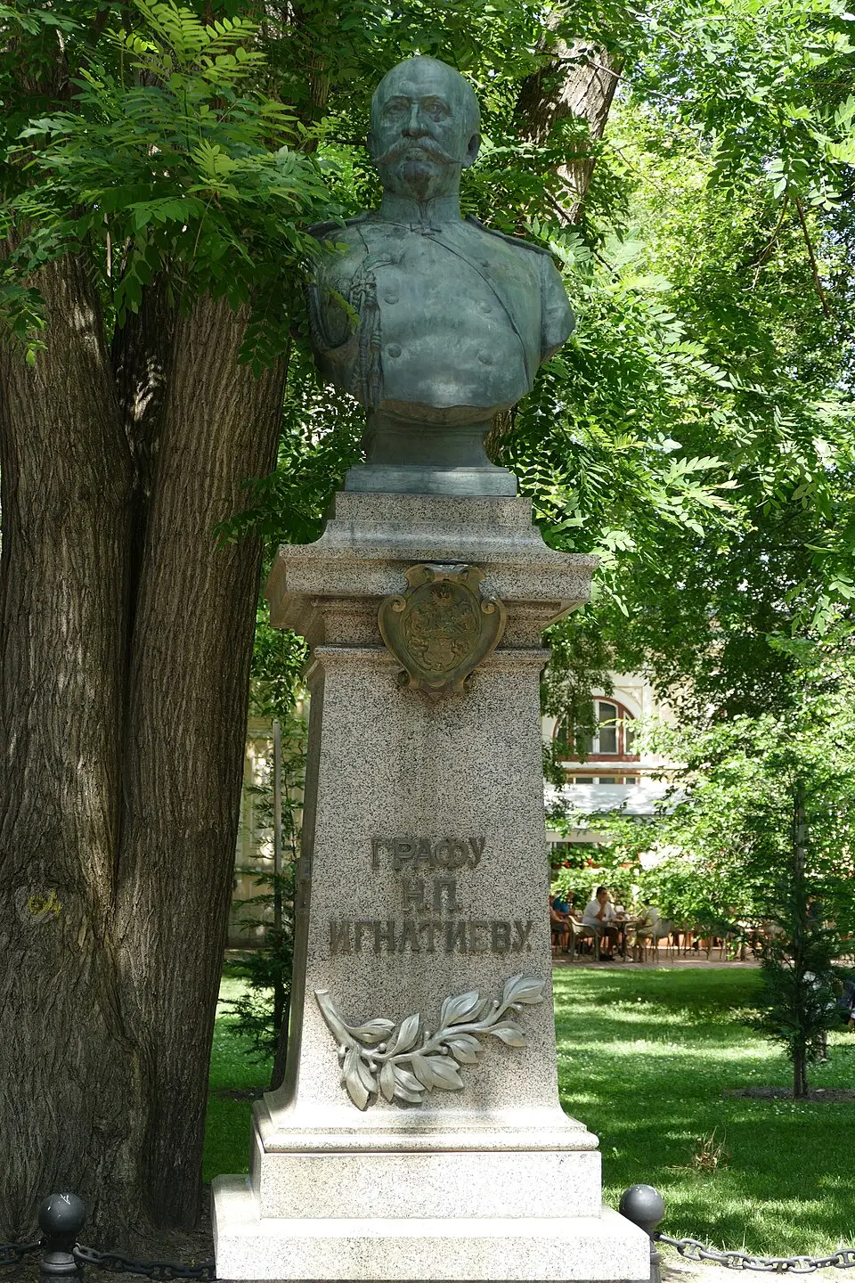 Bust of Nikolay Ignatyev, Varna