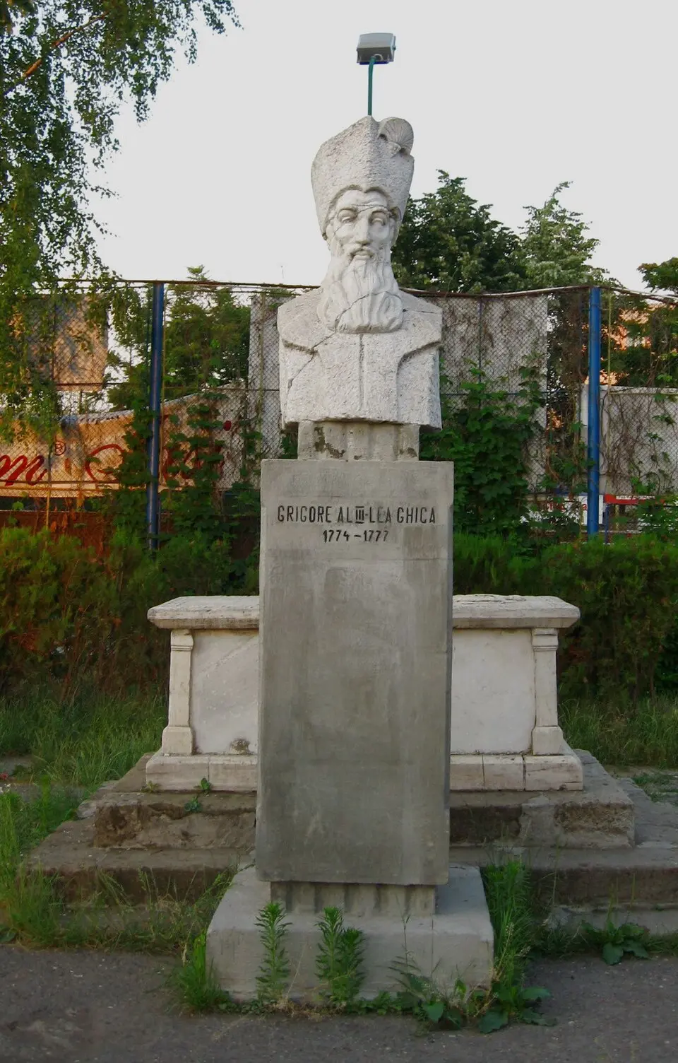 Monumentul lui Grigore Ghica al III-lea din Iași