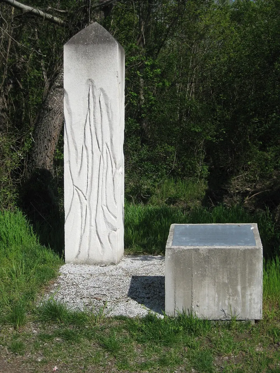 Denkmal für Zwangsarbeiter Lobau
