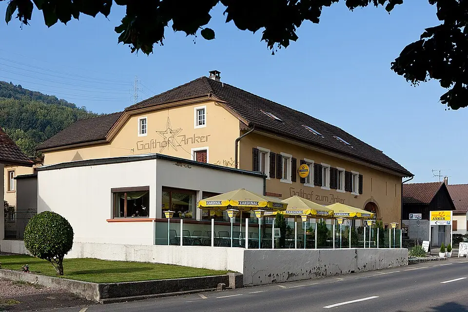 Gasthaus Anker, spätrömisches Kleinkastell, Teil der spätrömischen Rheinbefestigung