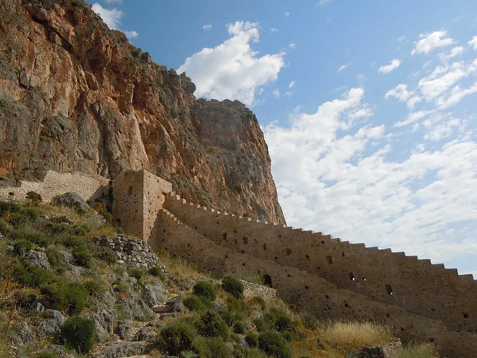 Ostmauer der Unterstadt von Monemvasia