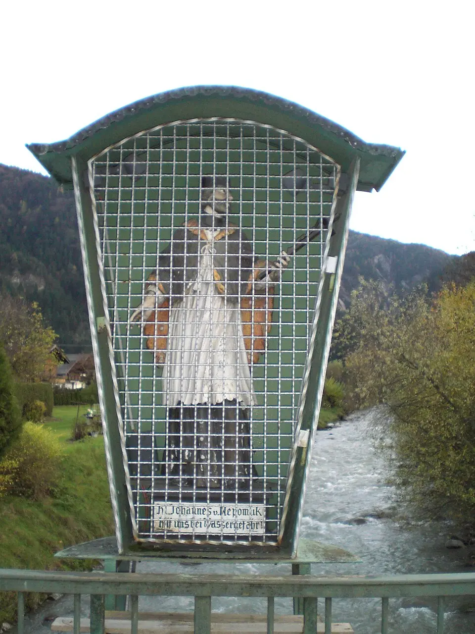Nepomukbildstock an der Wildschönauer Ache