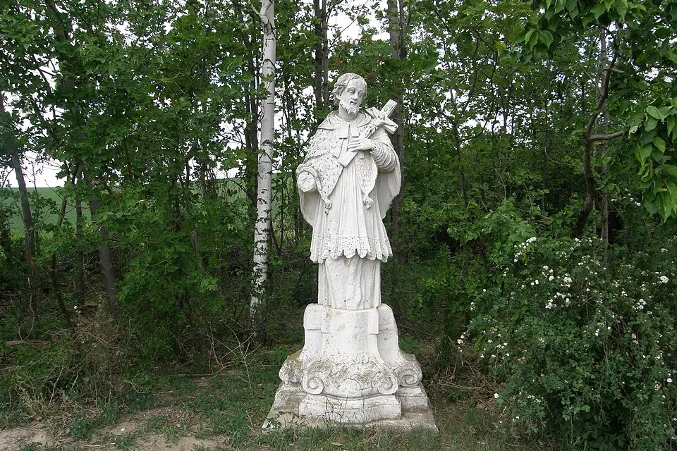 Figurenbildstock hl. Johannes Nepomuk, Schwarzer Johannes