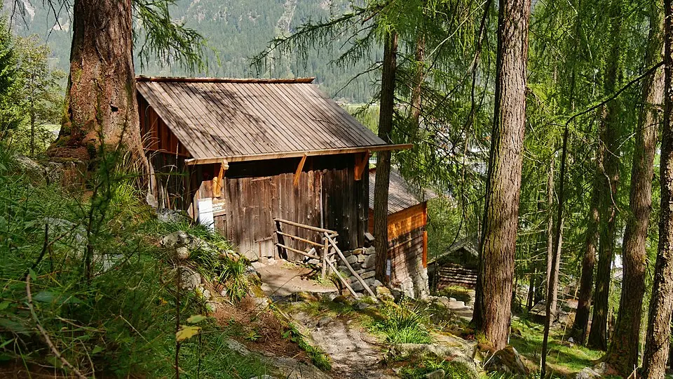 Flachs-Schwinghütte im Freilichtmuseum