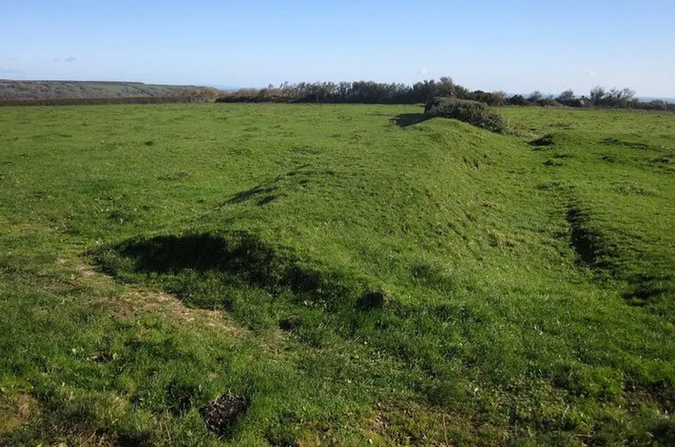 Prehistoric field system on the cliffs above Littlecombe Shoot