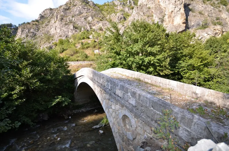 Old Bridge over Lumbardhi Gorge