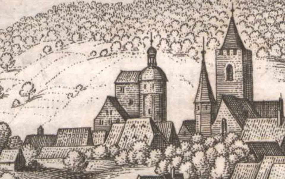 Image: Matthäus Merian · Public domain Burg Dürkheim