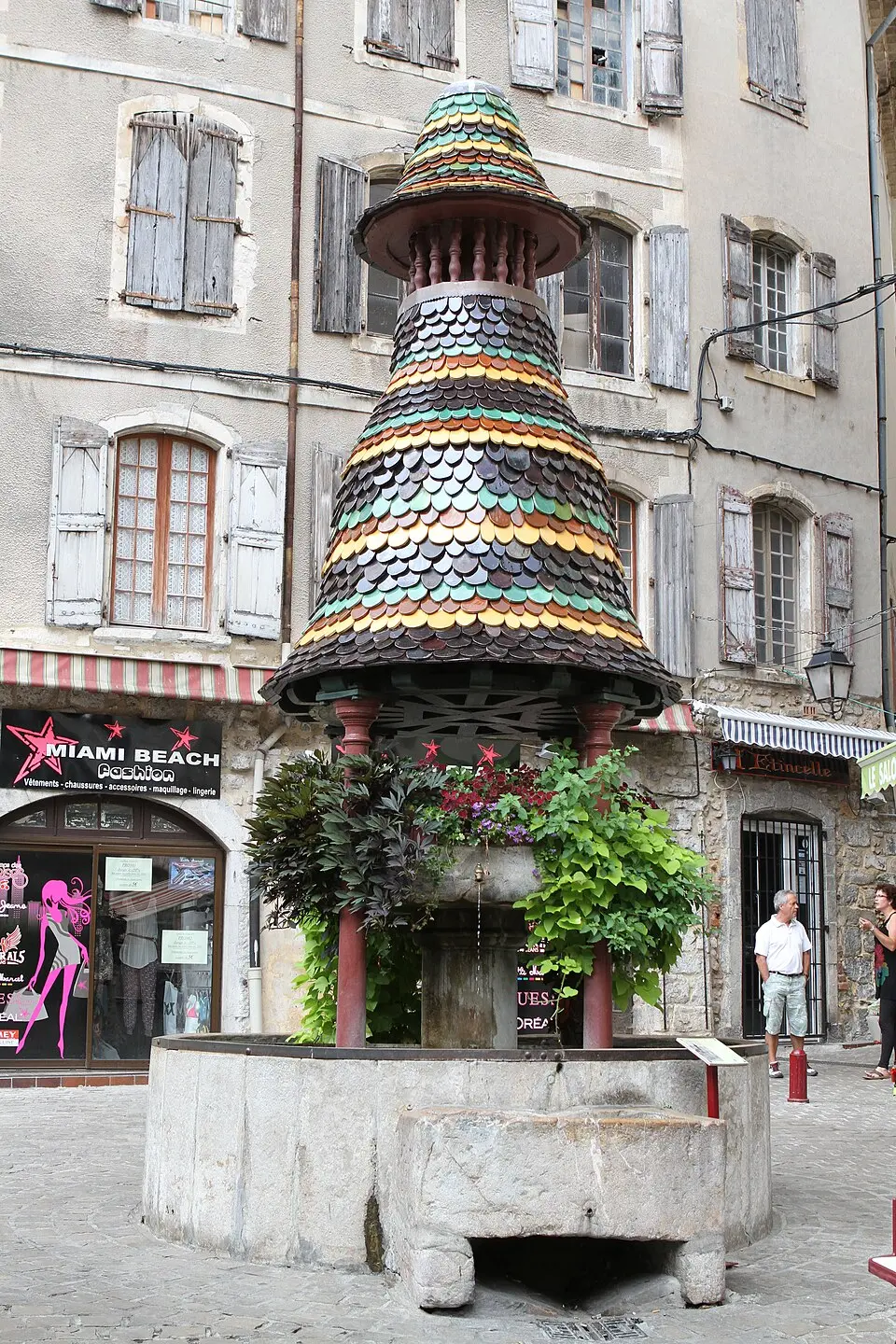 fontaine couverte d'Anduze