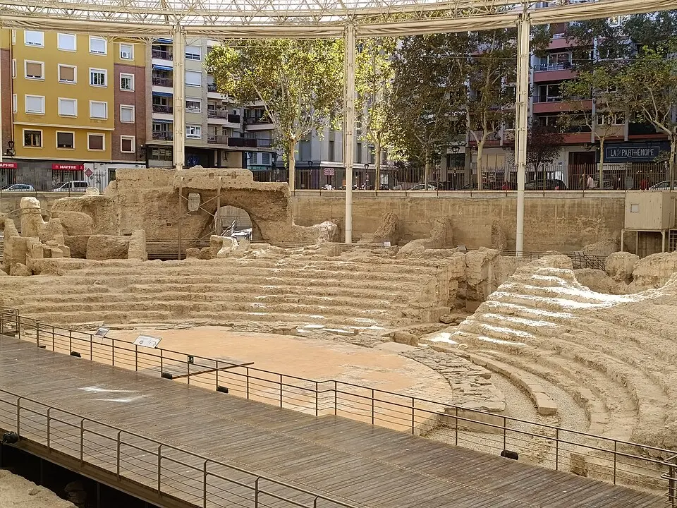 Image: CARLOS TEIXIDOR CADENAS · CC BY 4.0 théâtre romain de Caesaraugusta