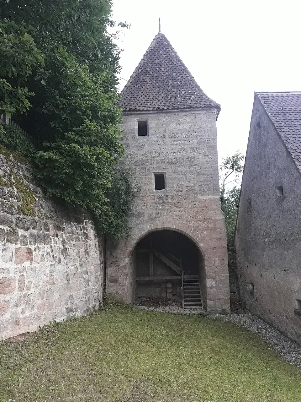Turm Schloßweg 14 in Arberg (D-5-71-113-1#1)