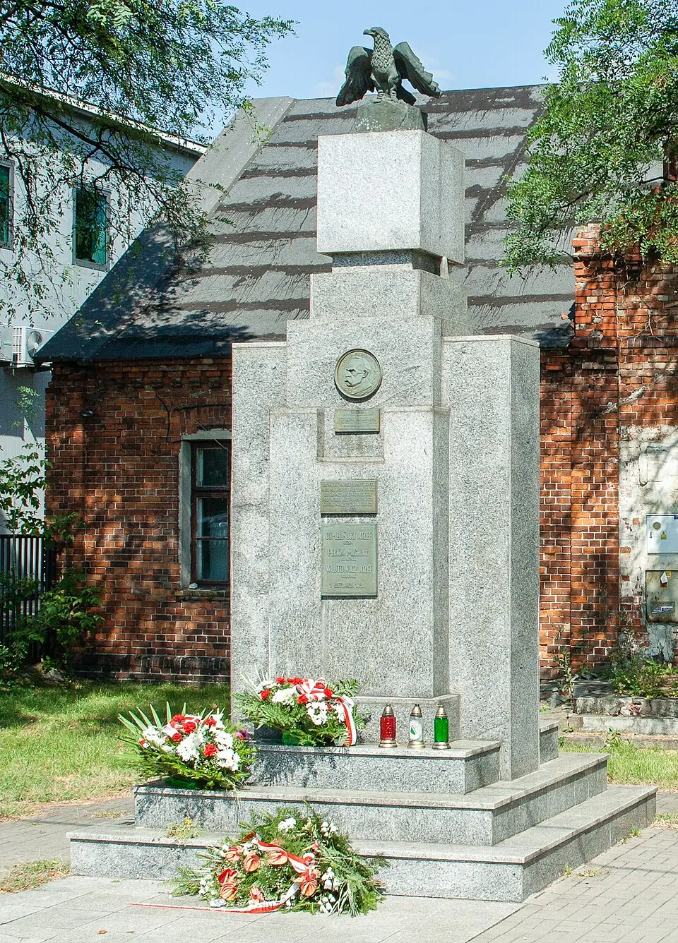 Józef Piłsudski monument in Wawer