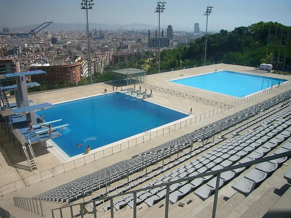 Obrázok: Jordiferrer · CC BY-SA 3.0 Piscina Municipal de Montjuic