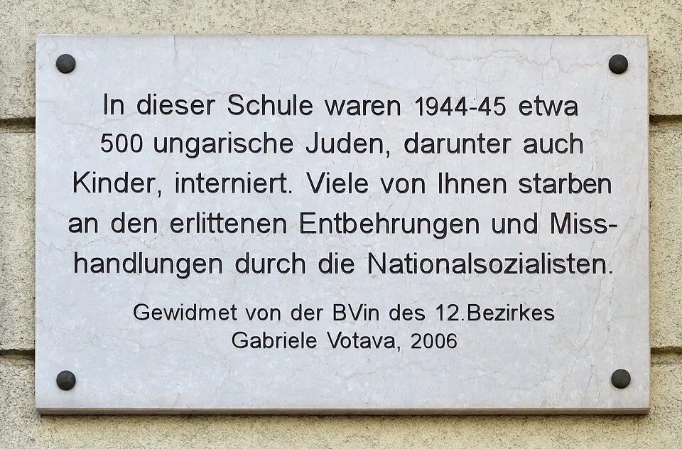 Gedenktafel für NS-Opfer (Wien, Bischoffgasse 10)