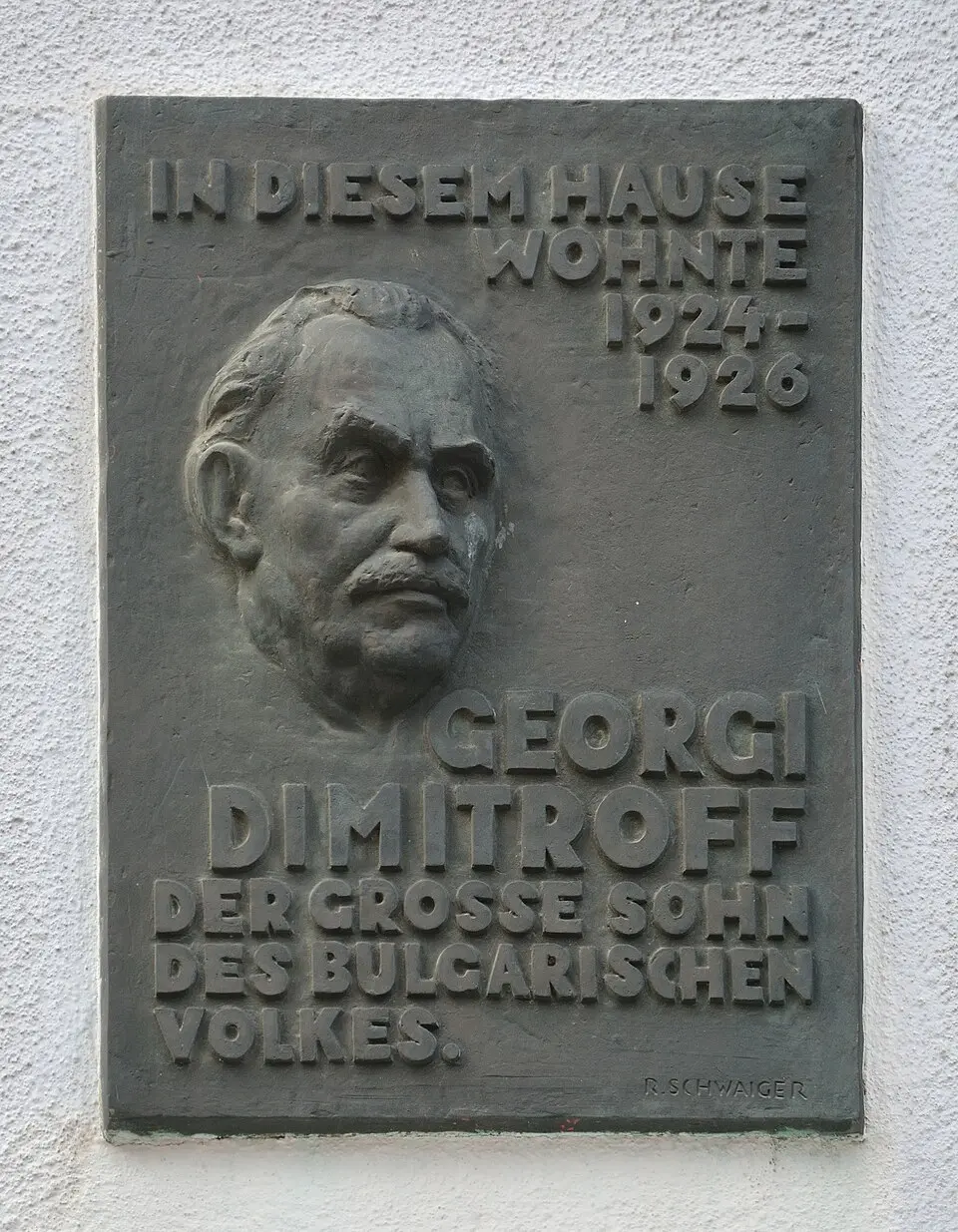 Gedenktafel für Georgi Dimitroff (Wien, St.-Elisabeth-Platz 6)
