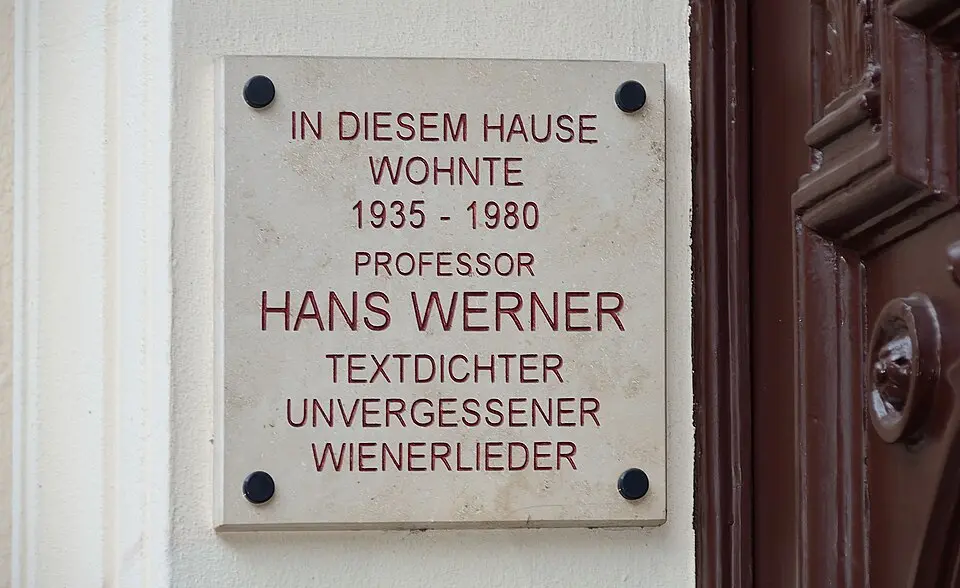 Gedenktafel für Hans Werner (Wien, Währinger Straße 68)