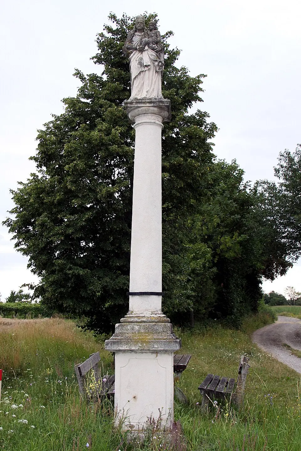 Mariensäule südwestlich des Ortes, Pöttsching