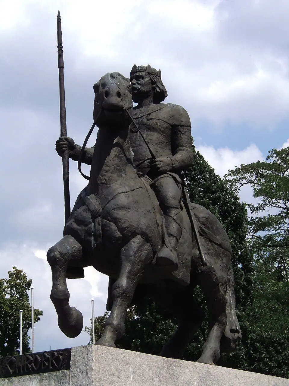 Boleslaus I monument in Wrocław
