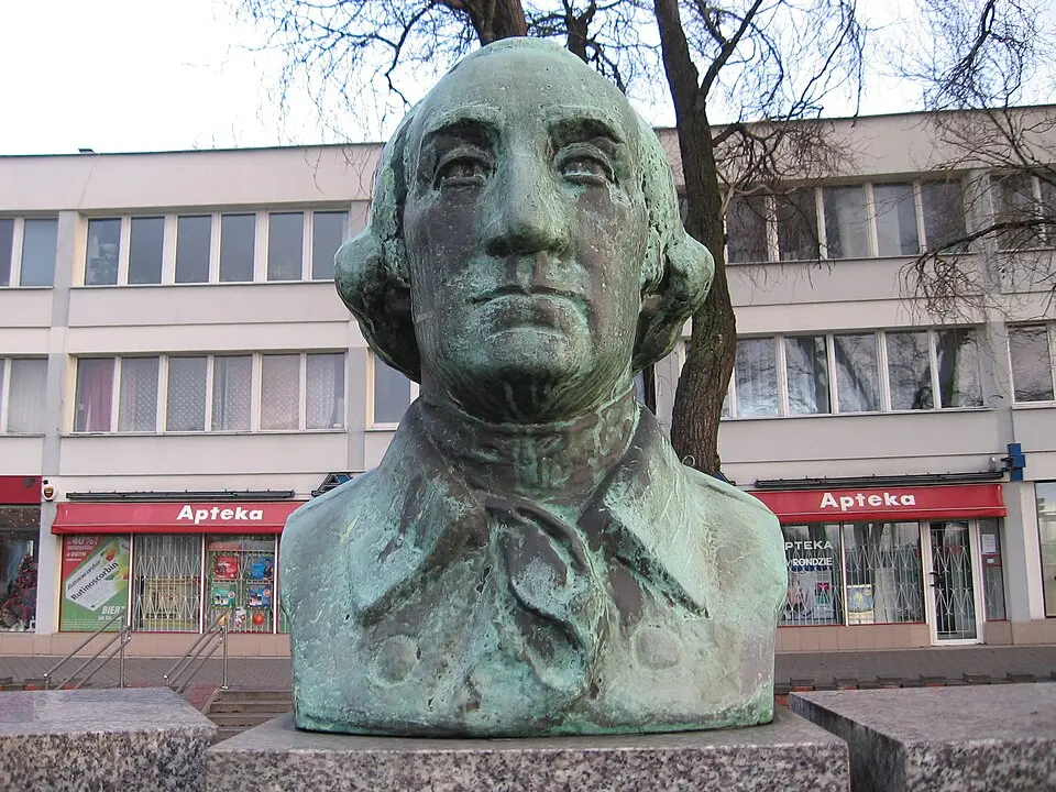 Popiersie Jerzego Waszyngtona w Warszawie