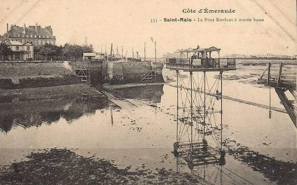 pont roulant de Saint-Malo à Saint-Servan