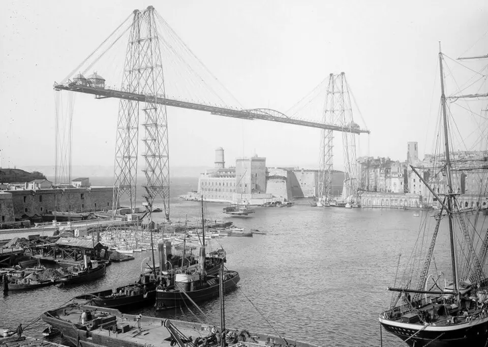 Obrázok: Frères Séeberger · Public domain pont transbordeur de Marseille