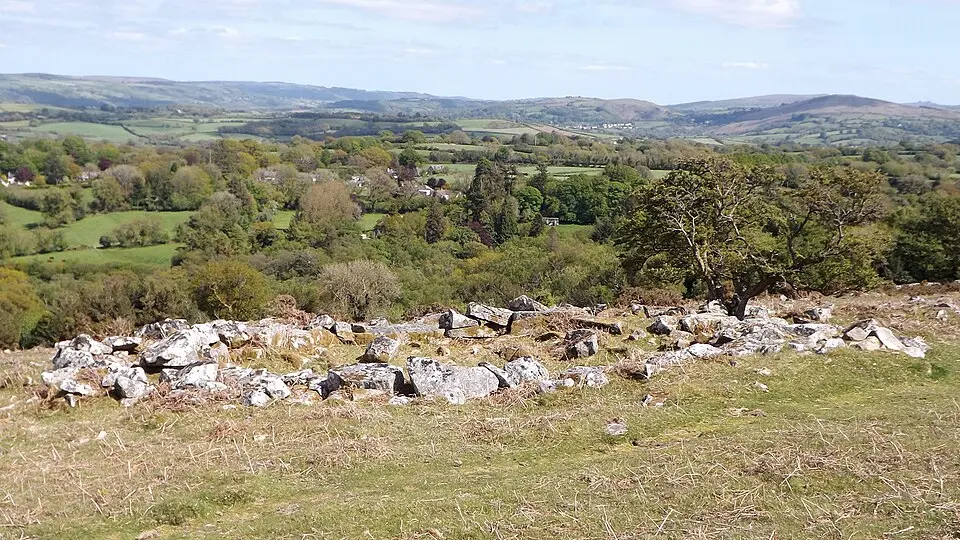 Coaxial field system, associated and later remains at Throwleigh Common and Kennon Hill