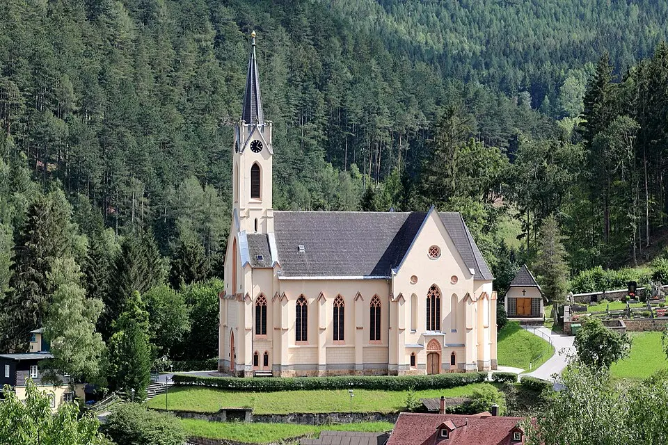 Image: C.Stadler/Bwag · CC BY-SA 4.0 Pfarrkirche Pauli Bekehrung, Prein