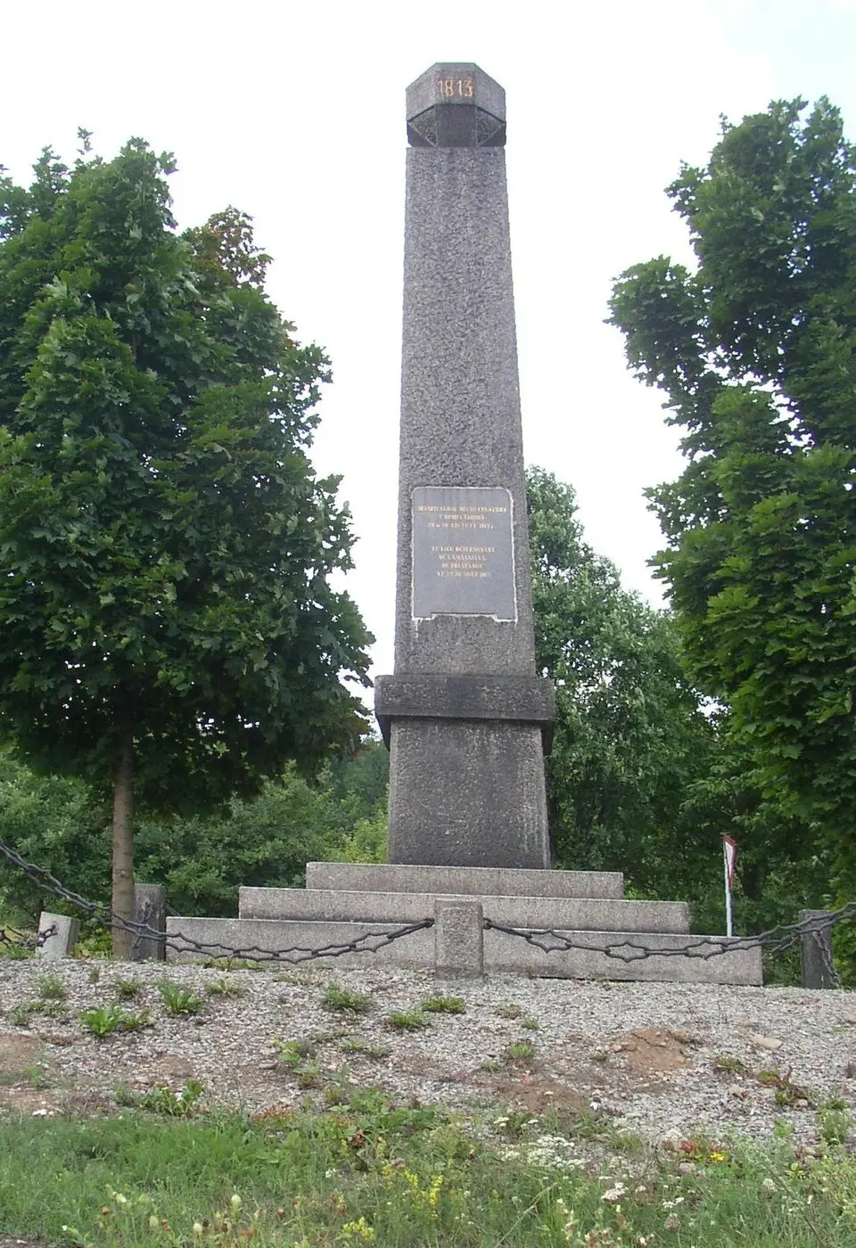 pomník bitvy roku 1813