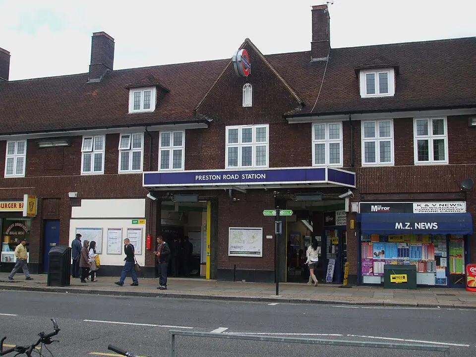 Preston Road tube station
