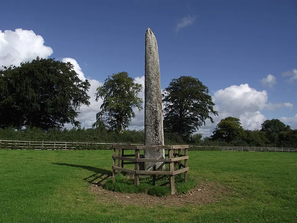 Image: Mega Phil · CC BY-SA 4.0 menhir de Punchestown