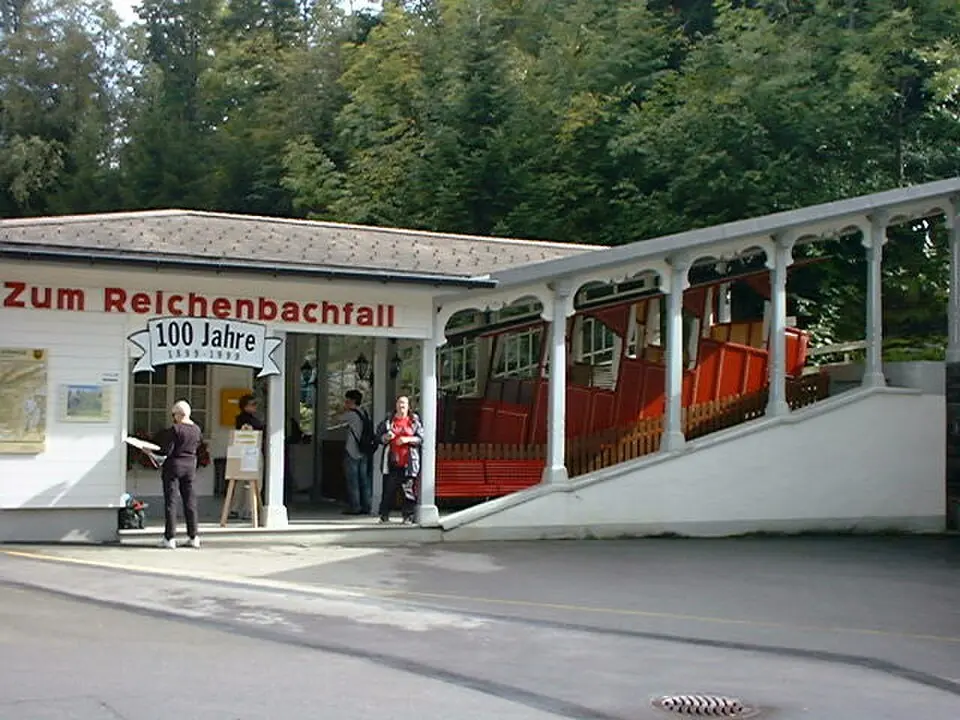 Reichenbachfallbahn mit Wasserkraftwerk Schattenhalb 2