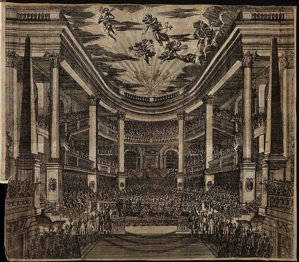 Image: Johann Oswald Harms · Public domain Opernhaus am Taschenberg