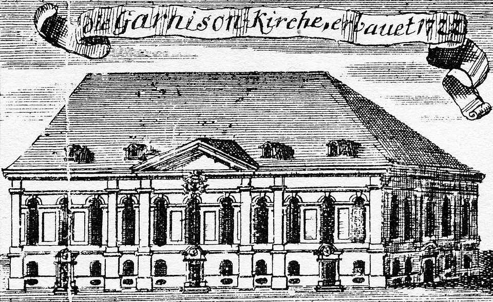 Kép: Johann David Schleuen · Public domain Garnisonkirche