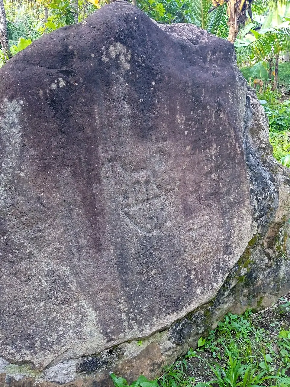 Felsbilder an der Mündung der Rivière du Pérou