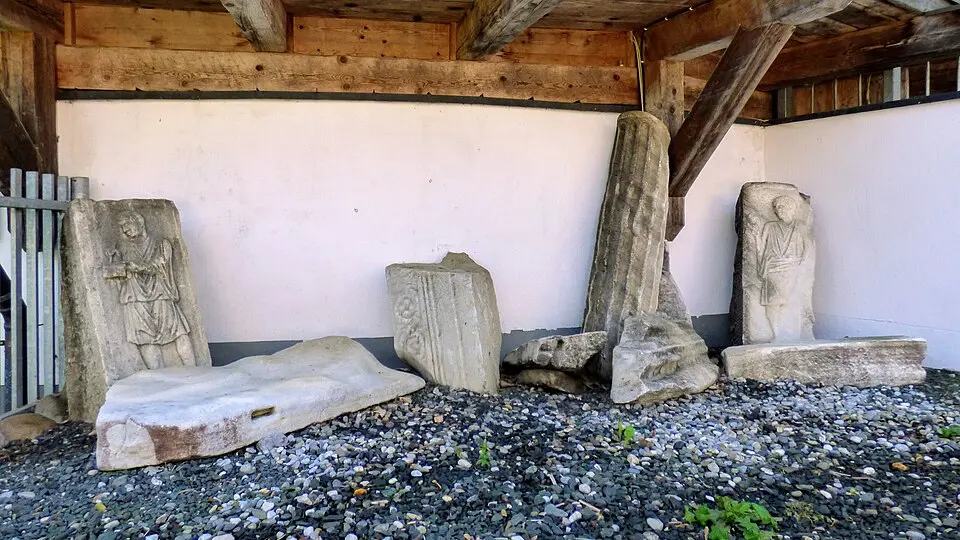 Archäologische Fundstelle in der Drau bei Emmersdorf