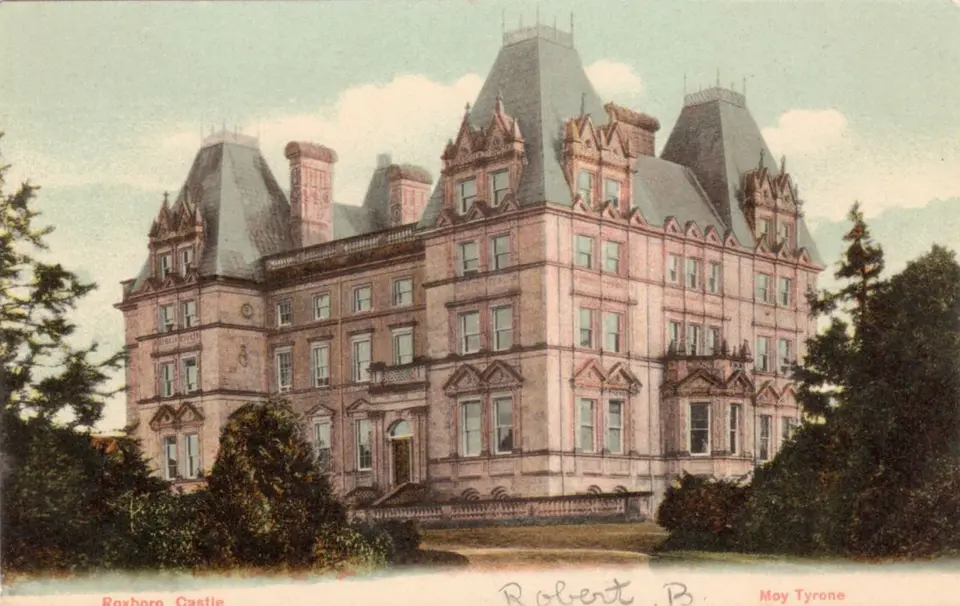 Slika: Publisher - T Mc Clelland , Stationers,, Cookstown, County Tyrone · Public domain Roxborough Castle