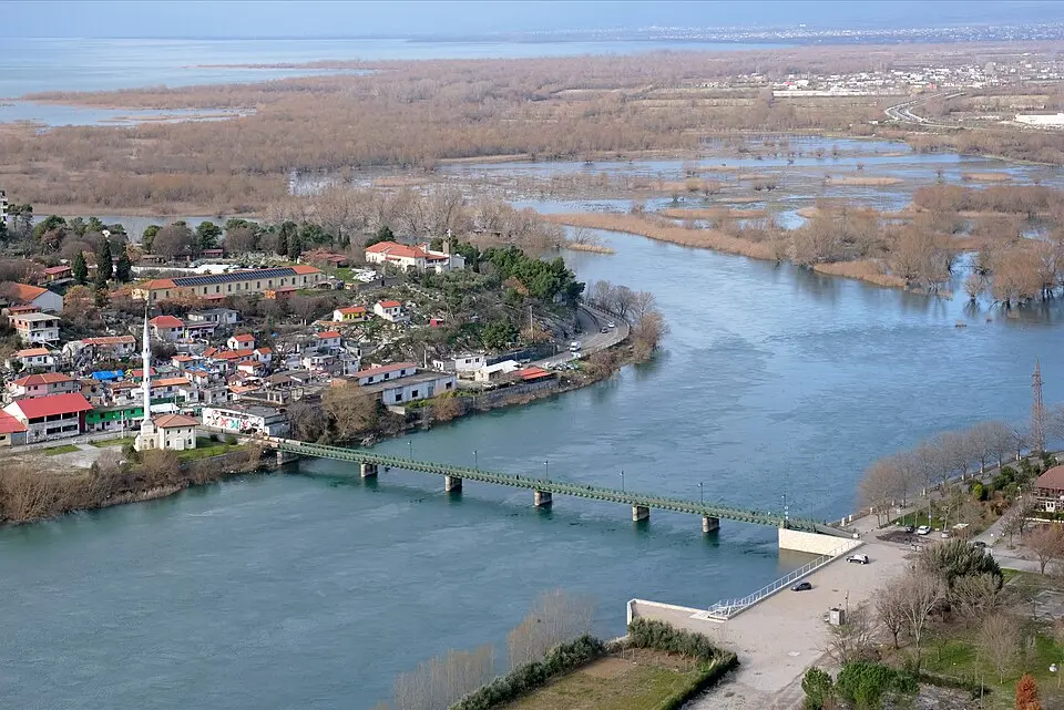 Alte Brücke über die Buna in Shkodra