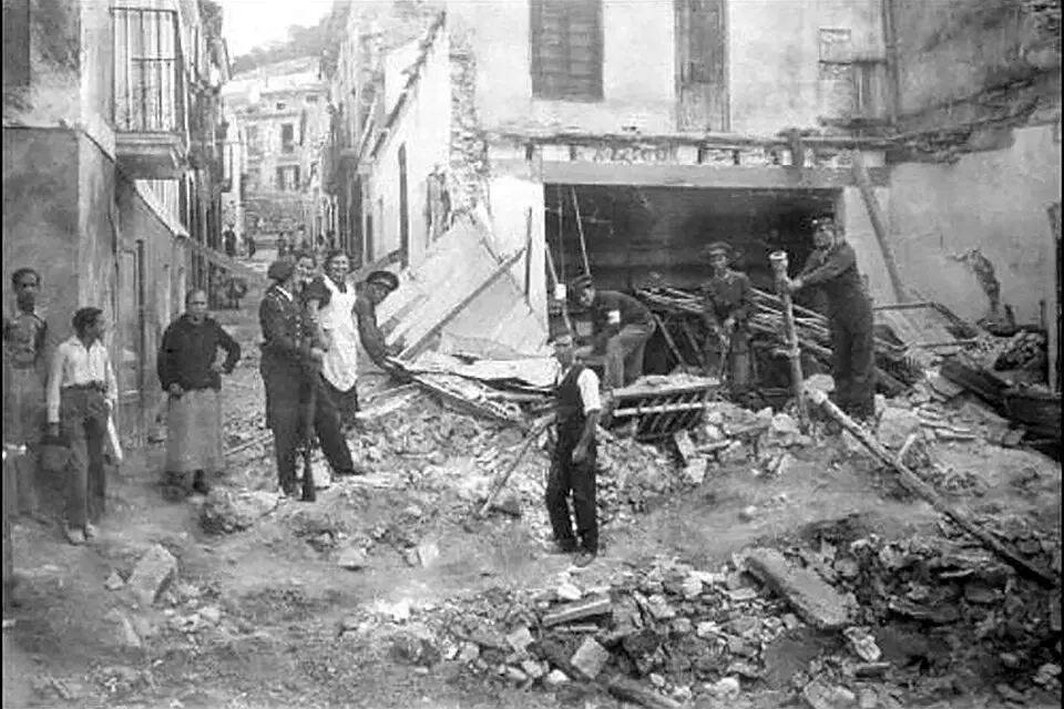 bombardeo del mercado central de Alicante