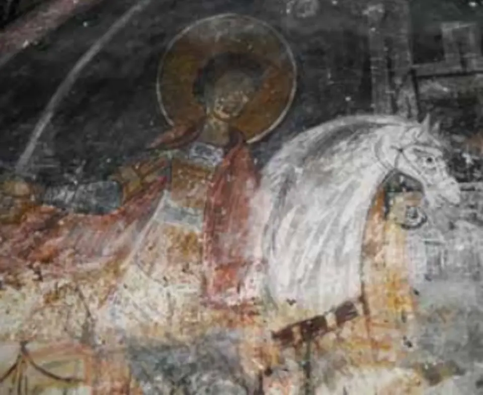 Obrázek: http://artstudies.bg/wp-content/uploads/2019/02/Marginalia.pdf · Public domain Kisha e Shën Sotirit
