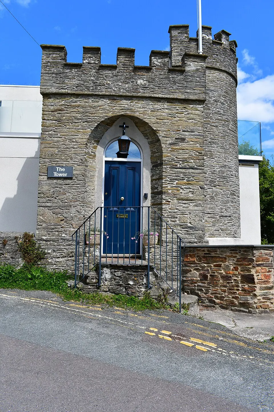 Former Look Out Tower Incorporated With Tower House At Corner Of Newton Road