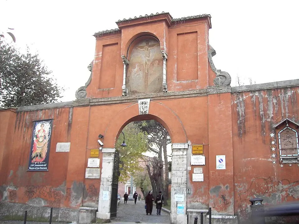 Image: user:Lalupa · Public domain Catacomba di San Pancrazio