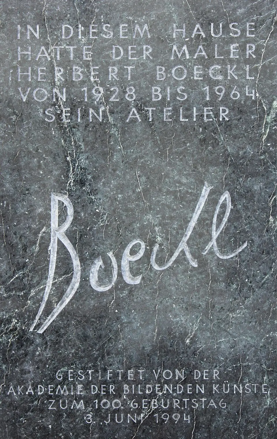 Gedenktafel für Herbert Boeckl (Wien, Argentinierstraße 42)