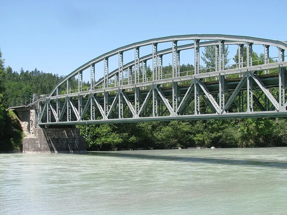 Eisenbahnbrücke, Außerfernbahn Lechbrücke (westl. Abschnitt)
