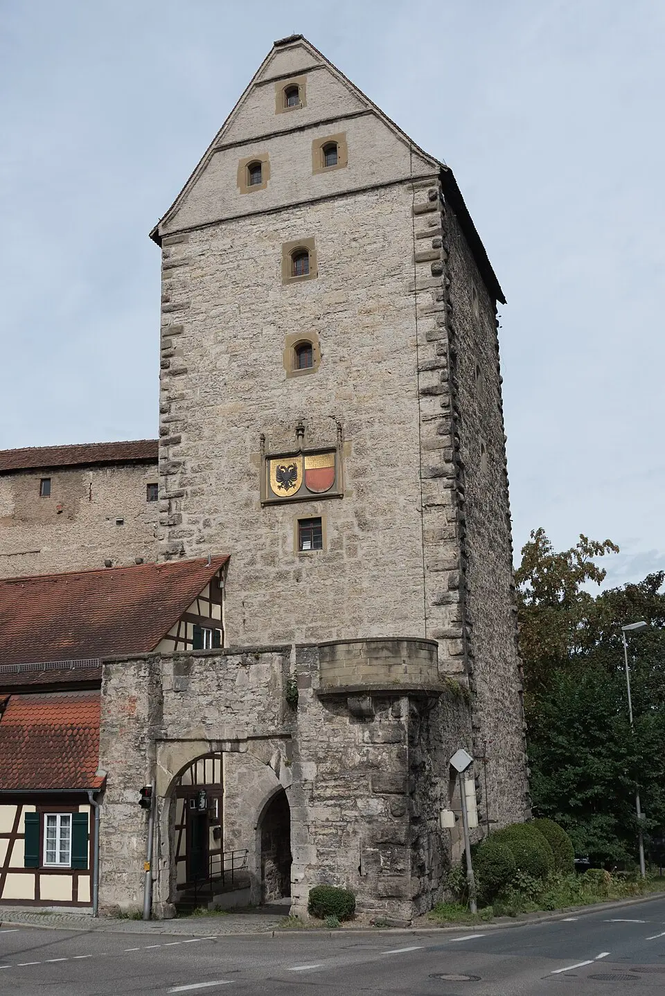 Obrázok: Tilman2007 · CC BY-SA 4.0 Crailsheimer Tor (Schwäbisch Hall)