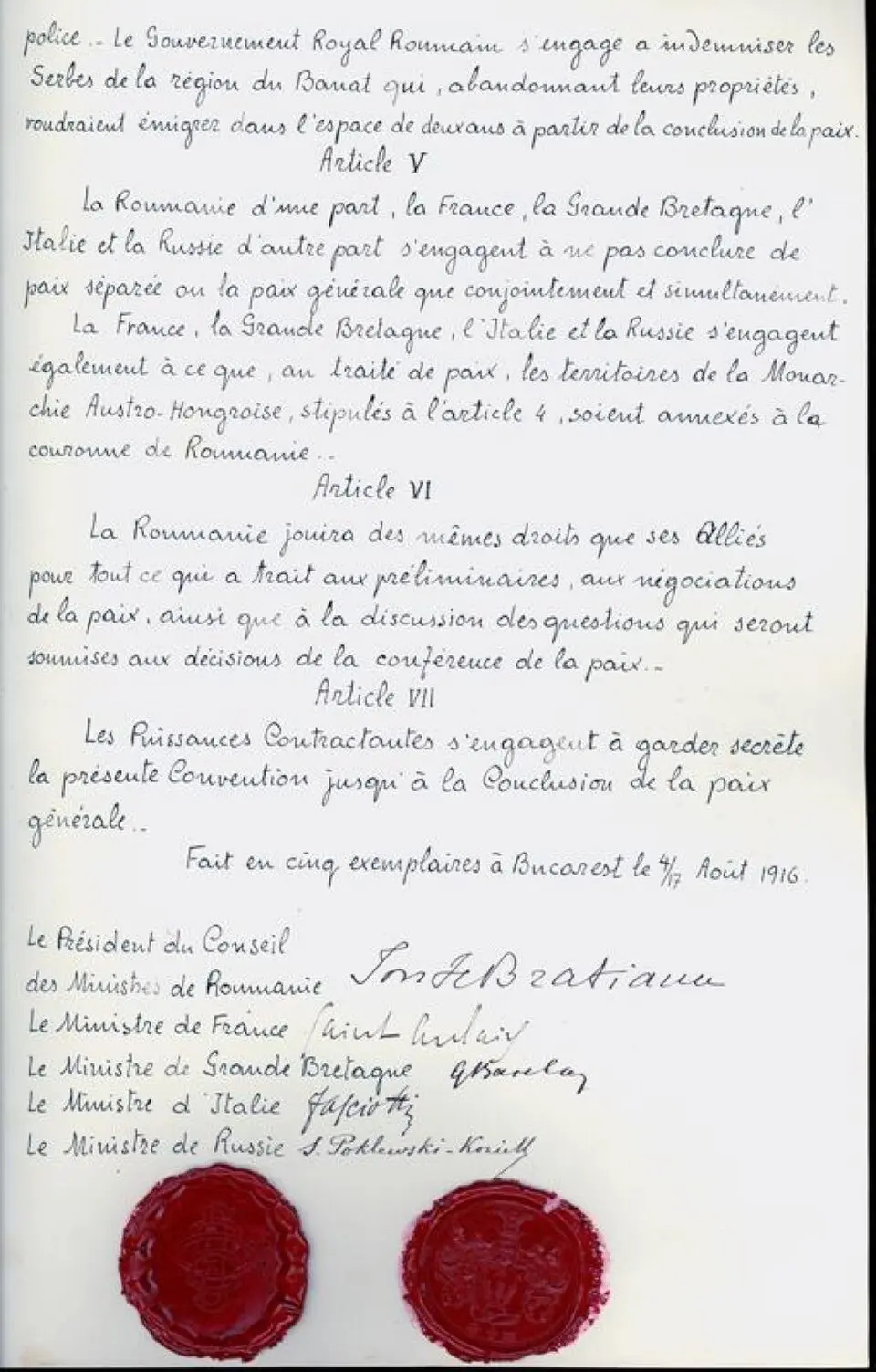 traité de Bucarest